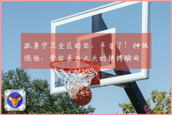 孤身守卫全区的你，辛苦了！神级现场，带你亲历大头的拼搏瞬间